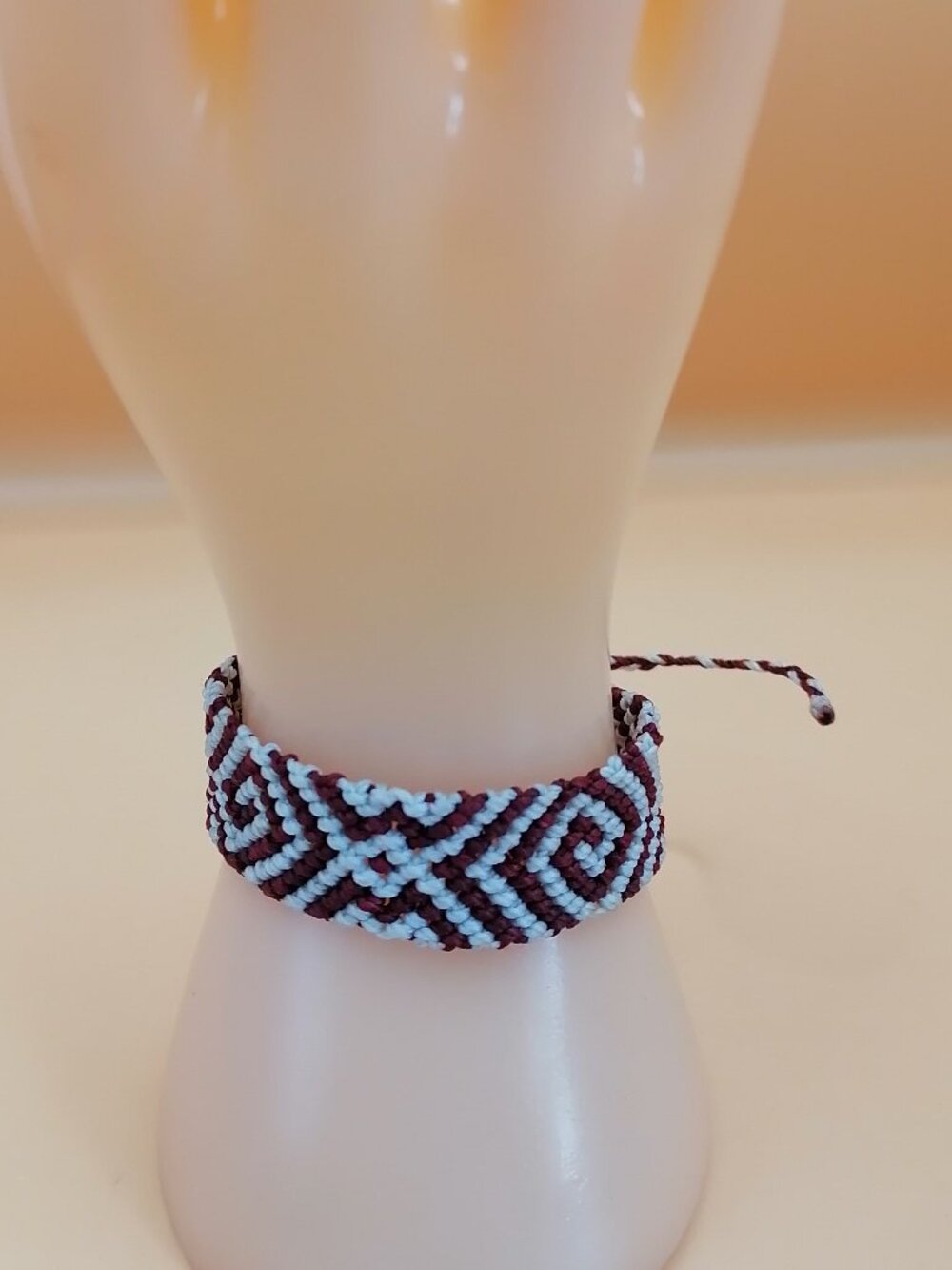 Unisex Macrame Labyrinth Bracelet, Peruvian Artisan, Cusco